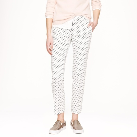 J. Crew 4 Campbell White Triangle Chino Capri Pant - Picture 6 of 8
